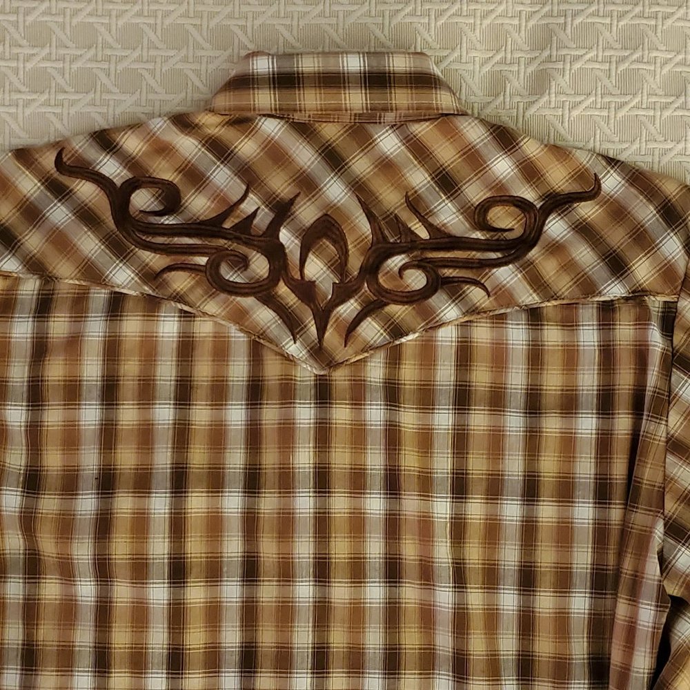 Giddy Up!  Roper Men's Western Embroidered Shirt